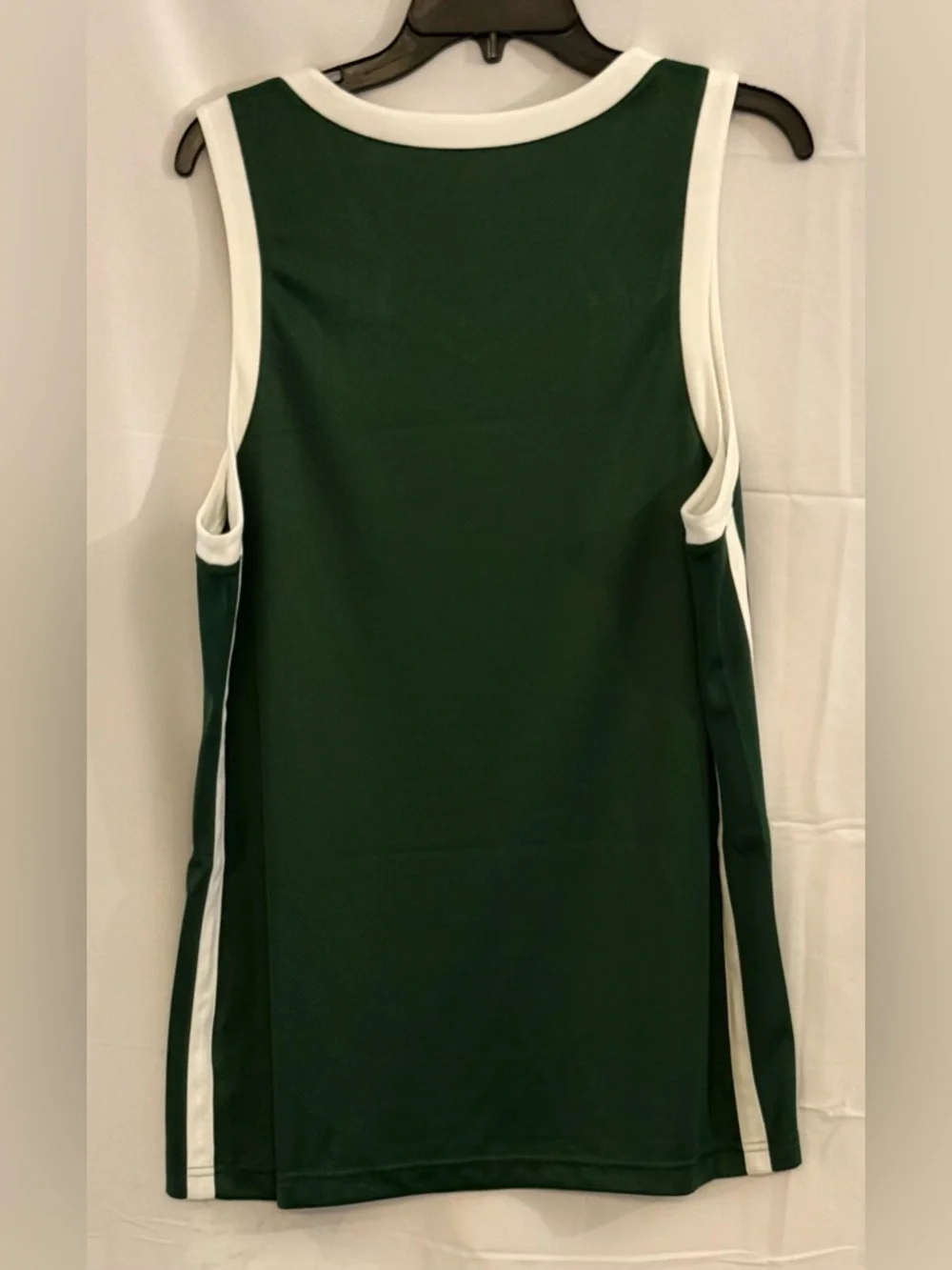 Jordan Men’s Green and White Basketball Tank Top